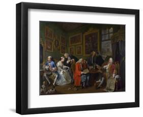 Marriage a La Mode: I - the Marriage Settlement, C.1743-William Hogarth-Framed Giclee Print