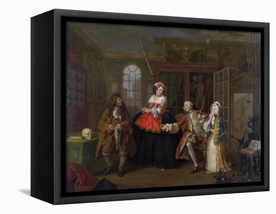 Marriage a La Mode: III - the Inspection, C.1743-William Hogarth-Framed Stretched Canvas