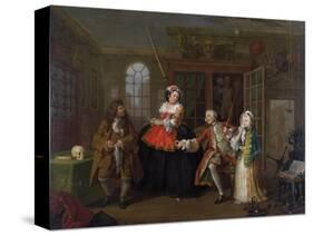 Marriage a La Mode: III - the Inspection, C.1743-William Hogarth-Stretched Canvas