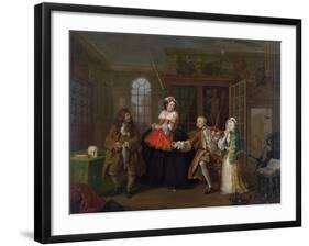 Marriage a La Mode: III - the Inspection, C.1743-William Hogarth-Framed Giclee Print