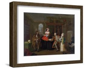 Marriage a La Mode: III - the Inspection, C.1743-William Hogarth-Framed Giclee Print