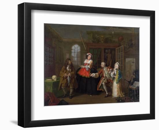 Marriage a La Mode: III - the Inspection, C.1743-William Hogarth-Framed Giclee Print