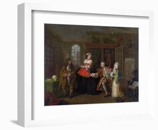 Marriage a La Mode: III - the Inspection, C.1743-William Hogarth-Framed Giclee Print