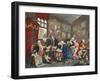 Marriage a La Mode, Plate I, the Marriage Settlement, Illustration from 'Hogarth Restored: the…-William Hogarth-Framed Giclee Print