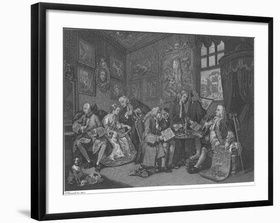 Marriage A La Mode - Plate I-William Hogarth-Framed Premium Giclee Print