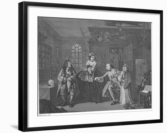 Marriage A La Mode - Plate III-William Hogarth-Framed Premium Giclee Print