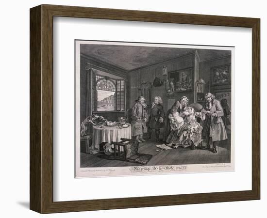 Marriage a La Mode, Plate VI, 1745-Gérard Jean-Baptiste Scotin-Framed Giclee Print