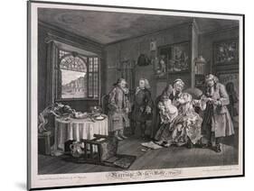 Marriage a La Mode, Plate VI, 1745-Gérard Jean-Baptiste Scotin-Mounted Giclee Print