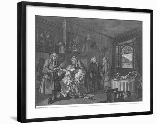 Marriage A La Mode - Plate VI-William Hogarth-Framed Premium Giclee Print