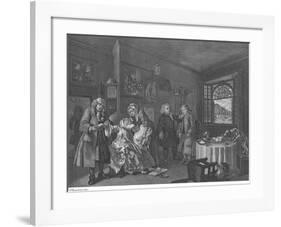 Marriage A La Mode - Plate VI-William Hogarth-Framed Premium Giclee Print