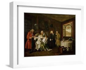 Marriage a La Mode: the Death of the Countess, C. 1742-44-William Hogarth-Framed Giclee Print