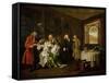 Marriage a La Mode: the Death of the Countess, C. 1742-44-William Hogarth-Framed Stretched Canvas