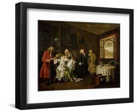 Marriage a La Mode: the Death of the Countess, C. 1742-44-William Hogarth-Framed Premium Giclee Print