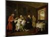 Marriage a La Mode: the Death of the Countess, C. 1742-44-William Hogarth-Mounted Premium Giclee Print