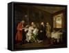 Marriage a La Mode: the Death of the Countess, C. 1742-44-William Hogarth-Framed Stretched Canvas