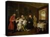 Marriage a La Mode: the Death of the Countess, C. 1742-44-William Hogarth-Stretched Canvas