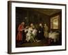 Marriage a La Mode: the Death of the Countess, C. 1742-44-William Hogarth-Framed Giclee Print