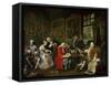 Marriage a La Mode: The Death of the Countess, circa 1742-44-William Hogarth-Framed Stretched Canvas