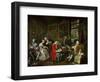 Marriage a La Mode: The Death of the Countess, circa 1742-44-William Hogarth-Framed Premium Giclee Print