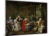 Marriage a La Mode: The Death of the Countess, circa 1742-44-William Hogarth-Mounted Premium Giclee Print