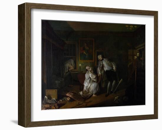 Marriage a La Mode: V, the Bagnio, C.1743-William Hogarth-Framed Giclee Print