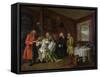 Marriage a La Mode: Vi, the Lady's Death, C.1743-William Hogarth-Framed Stretched Canvas