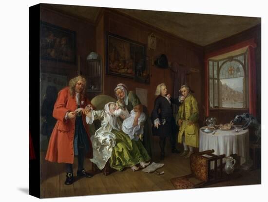 Marriage a La Mode: Vi, the Lady's Death, C.1743-William Hogarth-Stretched Canvas