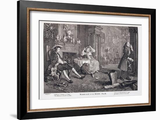 Marriage a La Mode-William Hogarth-Framed Giclee Print