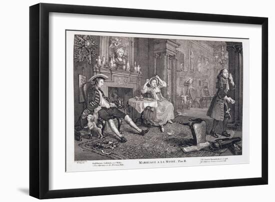 Marriage a La Mode-William Hogarth-Framed Giclee Print