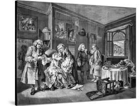 Marriage a la Mode-William Hogarth-Stretched Canvas