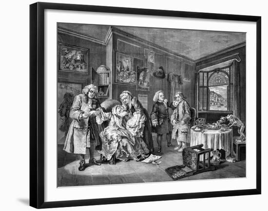 Marriage a la Mode-William Hogarth-Framed Giclee Print