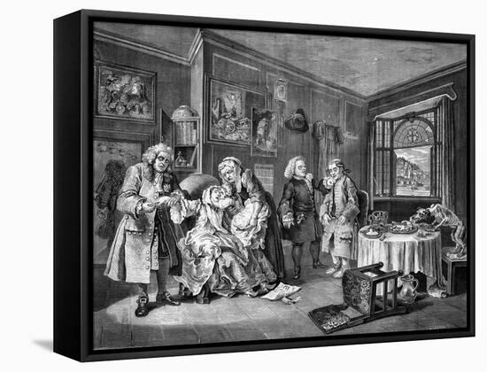 Marriage a la Mode-William Hogarth-Framed Stretched Canvas