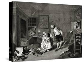 Marriage a la Mode-William Hogarth-Stretched Canvas