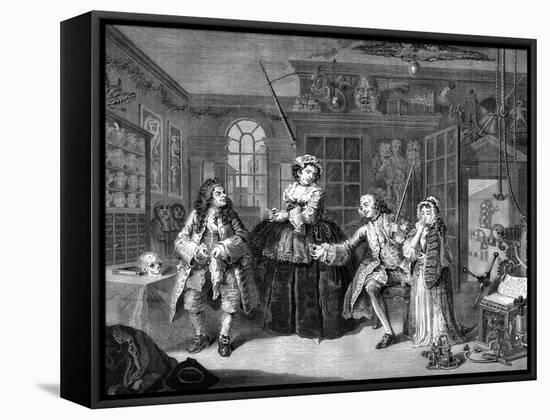 Marriage a la Mode-William Hogarth-Framed Stretched Canvas