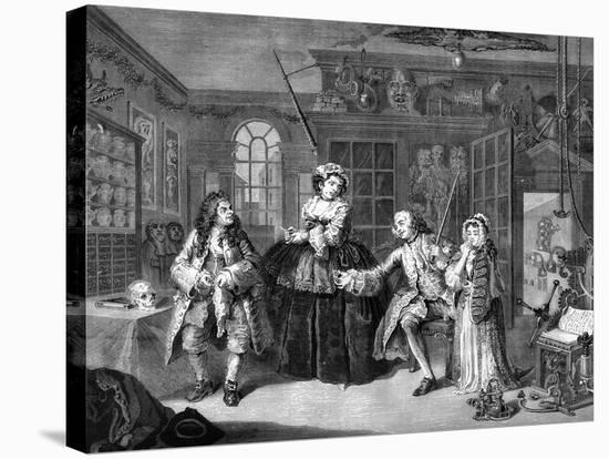 Marriage a la Mode-William Hogarth-Stretched Canvas