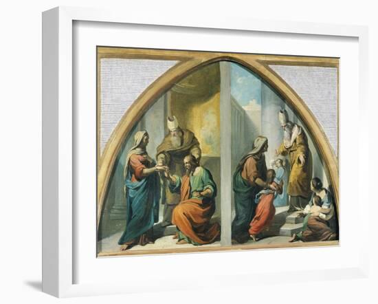 Marriage and Presentation of the Virgin Mary at the Temple, 1857-1860-Francesco Coghetti-Framed Giclee Print