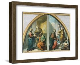 Marriage and Presentation of the Virgin Mary at the Temple, 1857-1860-Francesco Coghetti-Framed Giclee Print