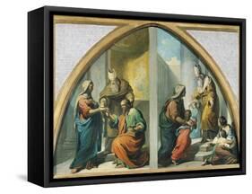 Marriage and Presentation of the Virgin Mary at the Temple, 1857-1860-Francesco Coghetti-Framed Stretched Canvas