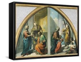 Marriage and Presentation of the Virgin Mary at the Temple, 1857-1860-Francesco Coghetti-Framed Stretched Canvas