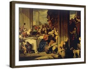 Marriage at Cana, 1728, Painting by Nicolas Vleughels (1668-1737), France, 18th Century-Nicolas Vleughels-Framed Giclee Print