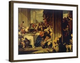 Marriage at Cana, 1728, Painting by Nicolas Vleughels (1668-1737), France, 18th Century-Nicolas Vleughels-Framed Giclee Print