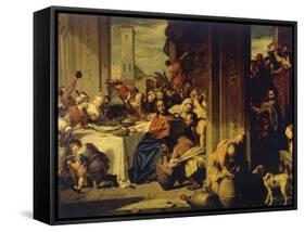 Marriage at Cana, 1728, Painting by Nicolas Vleughels (1668-1737), France, 18th Century-Nicolas Vleughels-Framed Stretched Canvas