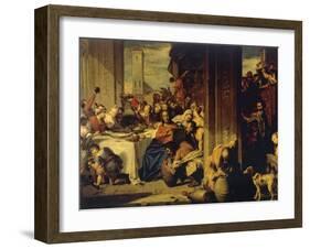 Marriage at Cana, 1728, Painting by Nicolas Vleughels (1668-1737), France, 18th Century-Nicolas Vleughels-Framed Giclee Print