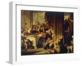 Marriage at Cana, 1728, Painting by Nicolas Vleughels (1668-1737), France, 18th Century-Nicolas Vleughels-Framed Giclee Print