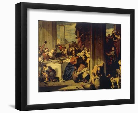 Marriage at Cana, 1728, Painting by Nicolas Vleughels (1668-1737), France, 18th Century-Nicolas Vleughels-Framed Giclee Print