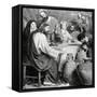 Marriage at Cana. Engraving, 19th Century-null-Framed Stretched Canvas