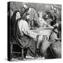 Marriage at Cana. Engraving, 19th Century-null-Stretched Canvas