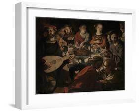 Marriage at Cana, Jan Cornelisz Vermeyen-null-Framed Art Print