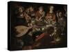 Marriage at Cana, Jan Cornelisz Vermeyen-null-Stretched Canvas