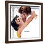 Marriage Bait  - Saturday Evening Post "Leading Ladies", July 9, 1955 pg.22-Ernest Chiriaka-Framed Giclee Print